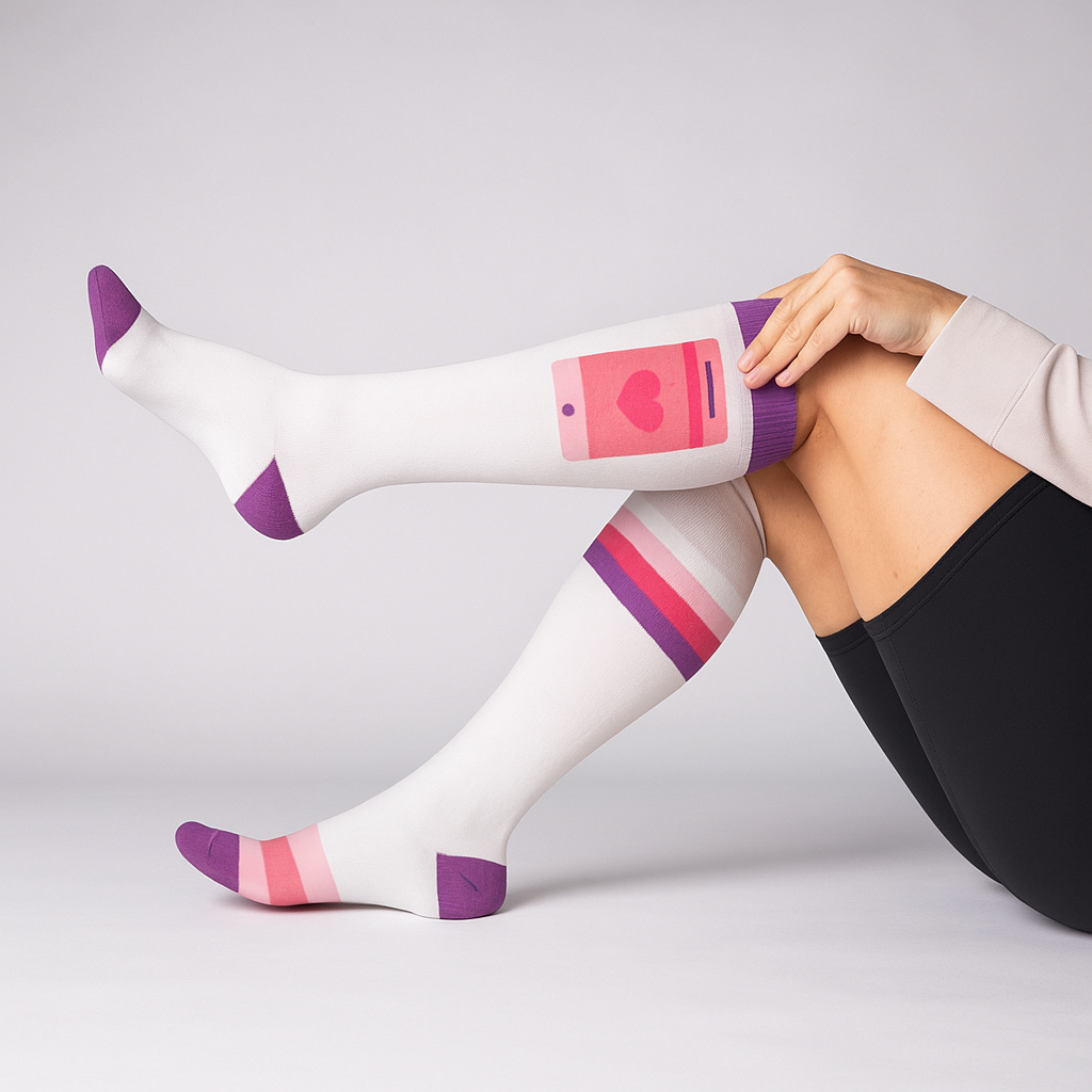 Comfy Heart Call- Compression Socks