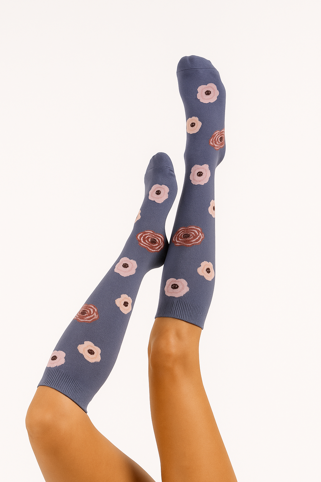 Comfy Midnight Meadow - Compression Socks