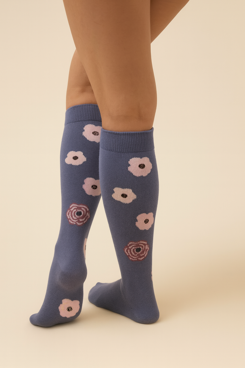 Comfy Midnight Meadow - Compression Socks