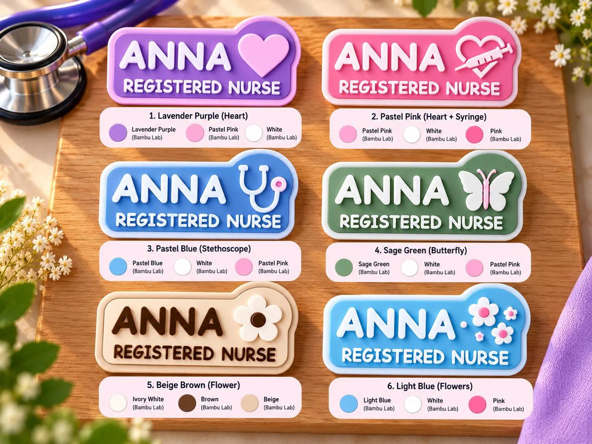 Personalized Magnetic Nurse Name Badge