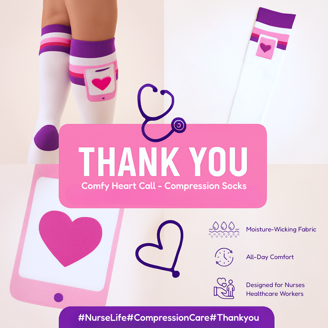 Comfy Heart Call- Compression Socks