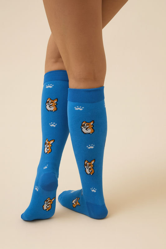 Comfy Corgi Edition- Compression Socks