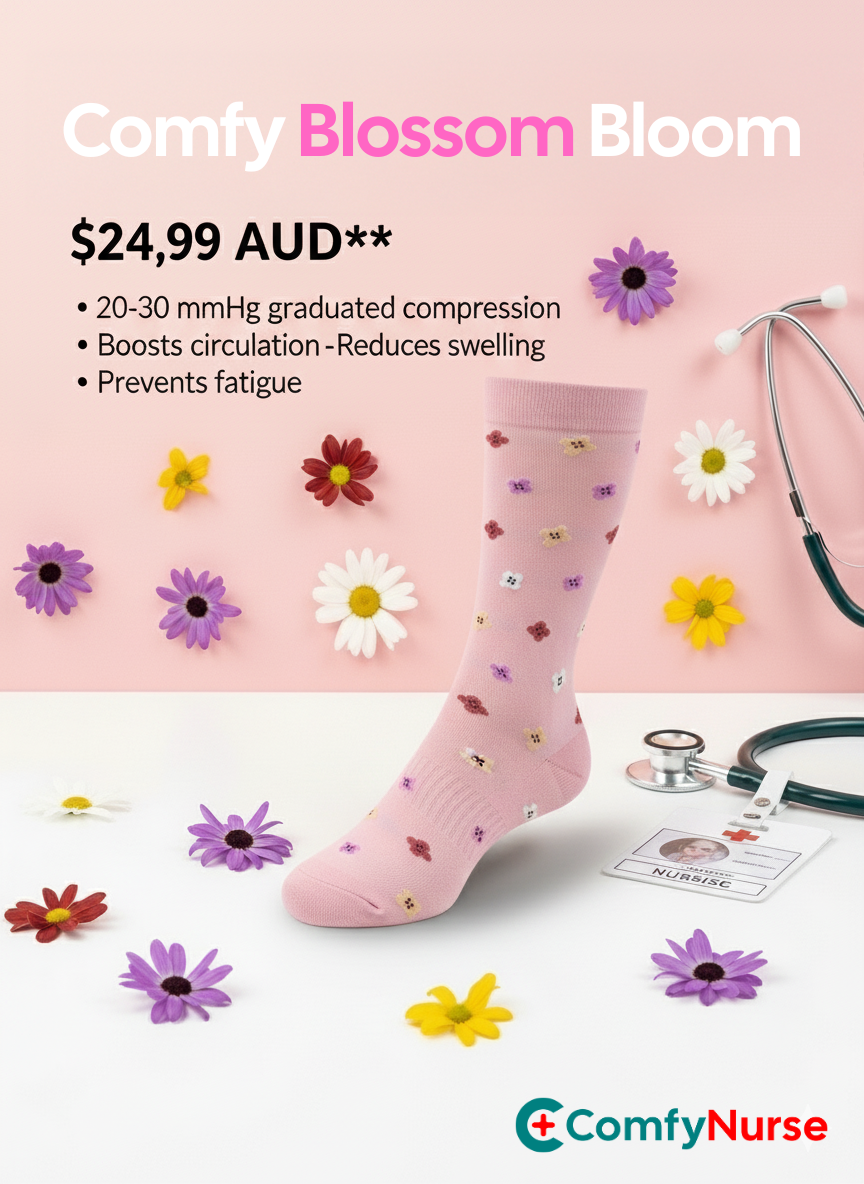 Comfy Blossom Bloom - Compression Socks